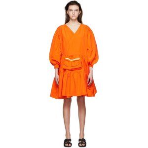 NWT KkCo Orange Nylon Mini Dress SIZE S